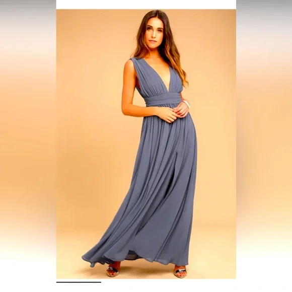 white christmas dresses Skyline Chic Smocked Denim Maxi Dress – Impressions Online Boutique main image 1